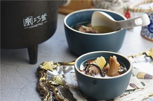 The practice measure of soup of aweto evaporate duck 10