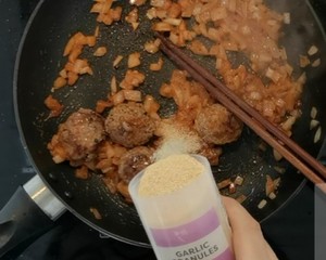 The Italy of tomato beef bolus that small Bai Ye can learn the practice measure of the face 9