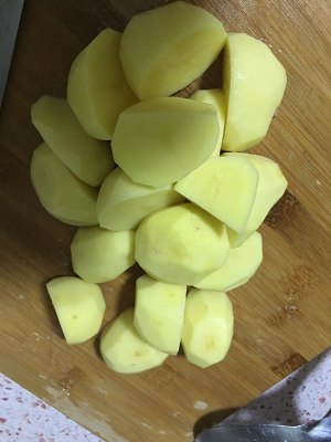 Duck flesh two feed (duck of duck of stew of potato purple perilla, dry stir-fry before stewing) practice measure 16