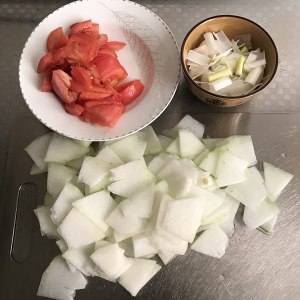 The practice measure that tomato fries wax gourd 2