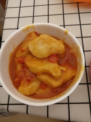 The practice measure of slices of fish meat of tomato Ba Sha 13