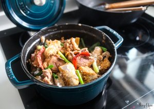 The practice measure of taro stew duck 7