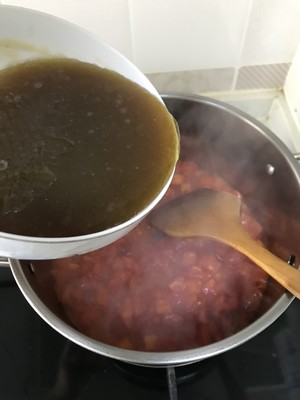 The practice measure of soup of mushroom of white jade of tomato bean curd 2