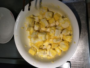 The spring of remnant steamed bread -- the practice measure that tomato fries steamed bread man 6