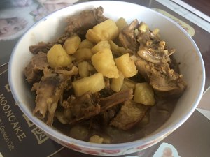 The practice measure of man of potato of curry duck frame 6