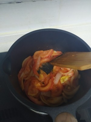 The practice measure of the tomato vegetable soup of simple warmth 5