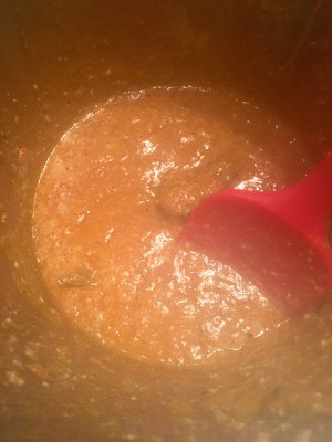 The practice measure of tomato meat sauce 4