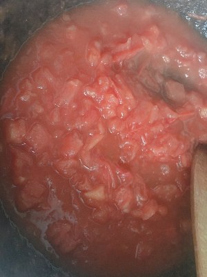 The practice measure that feeds the tomato with simple material to stew sirlon 4