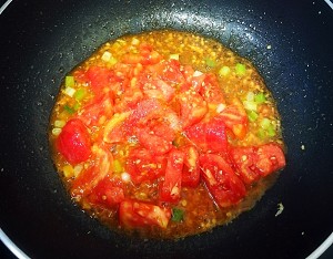 The practice measure that tomato towel gourd scrambles egg 6