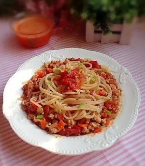 The practice measure of side of meaning of tomato meat sauce 9