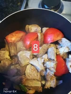Sirlon of tomato potato stew (darling ate a bowl big) practice measure 8