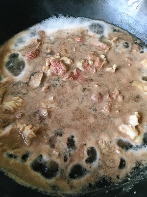 The practice measure of the beef of potato of quick worker tomato that stew 2