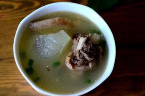 Make the practice move that decides soup of full-bodied wax gourd duck simply 10