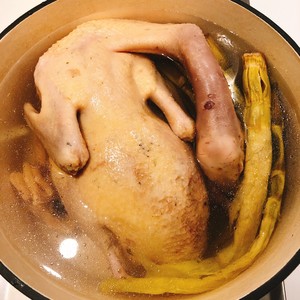 The practice measure of soup of duck of sea of flat pointed bamboo shoot 2