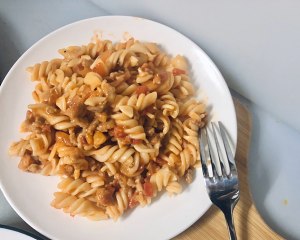 The practice measure of pink of meaning of tomato meat sauce 7
