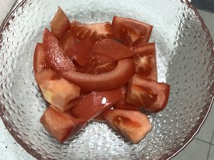 トマト卵の美しいスープ1