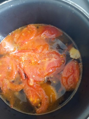 The practice measure of the tomato bean curd that stew 1