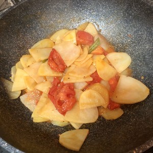 The practice measure that tomato potato fries sausage 3