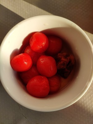 Appetizing dish / the practice measure of small tomato of be soiled of fastfood – smoked plum 6