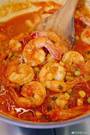 Exceed delicious eat reducing weight - the practice measure of tomato shelled fresh shrimps 9
