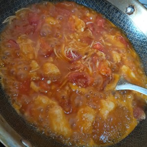 Dry the fish of tomato Ba Sha of two bowls of meals! practice measure 3