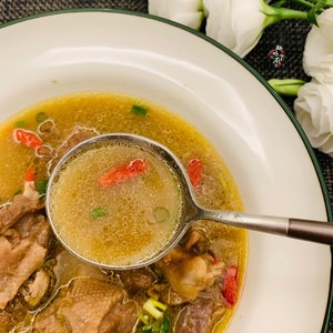The practice measure of soup of raw ingredient duck 2