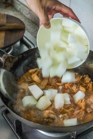The practice measure of duck of wax gourd stew 5