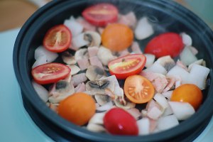 Cheese tomato carbonadoes egg [the breakfast that reduce fat] practice measure 3