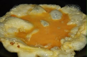 The practice measure that the most delicious tomato fries an egg 2