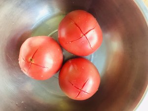 The practice measure of fish of tomato of the daily life of a family 7