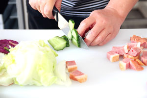 The practice measure of salad of bosom of black vinegar duck 2