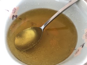 The practice measure of slow fire chicken broth 2