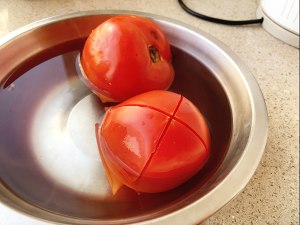 濃厚なスープの練習方法 トマト豆腐3 