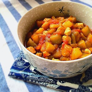 The practice measure of man of tomato braise eggplant 12