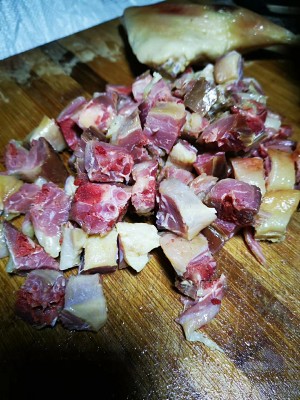 The practice measure of duck of lees dried meat 2