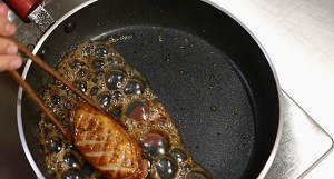 The practice measure of bosom of duck of crackling of French orange flavour 6