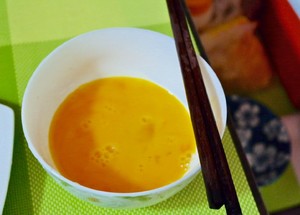 The practice measure of tomato egg face 3