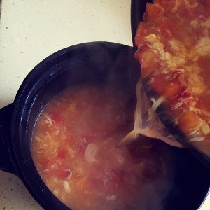 Dish of dawdler quick worker, the practice measure of tomato egg soup 14