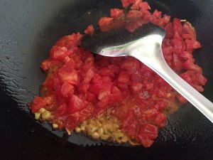 The practice measure of soup of tomato flesh bolus 3