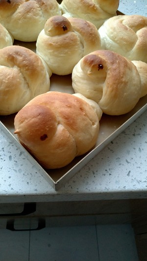 The practice measure of old biscuit of small yellow duckling 16