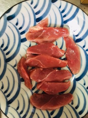 Feline meal (bosom of pigeon breast duck) practice measure 3