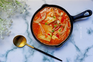  トマト鍼の進行の滞在の豆腐のスープ10 