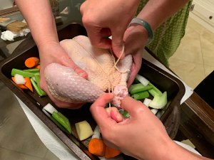 Thanksgiving presses axial dish -- the practice measure of chicken of nurse a fire 3