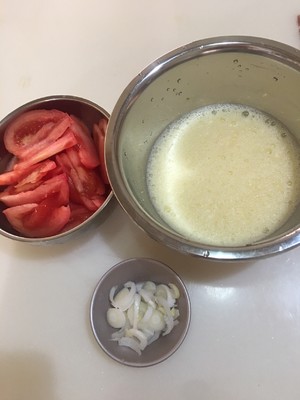 The practice measure that fries the tomato that gives deepfry taste to fry an egg 1