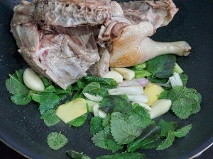 The practice measure of duck of mint of sweet stir-fry before stewing 6