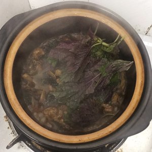 The practice measure of duck of purple perilla stew 10