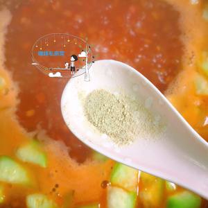 The practice measure of beautiful soup of egg of tomato towel gourd 6