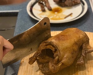 The practice measure of the duck of smoked plum stew that boil 8