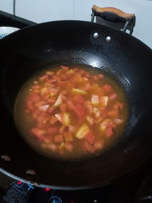 The practice measure of tomato egg soup 4