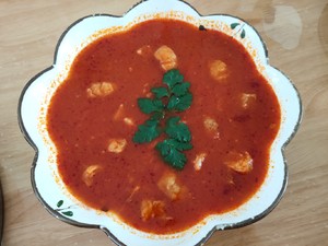 The practice measure of the tomato sirlon soup of 0 difficulty 4